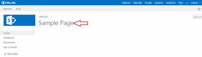 rename page in sharepoint